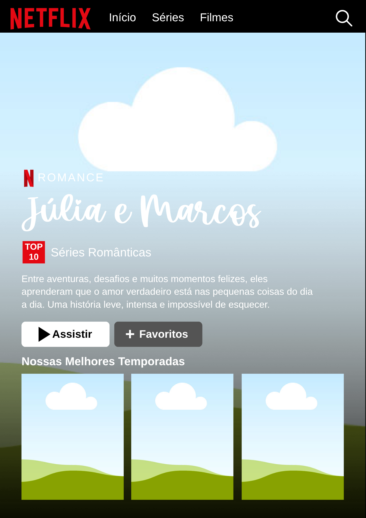 Quadro interativo Netflix e Spotify