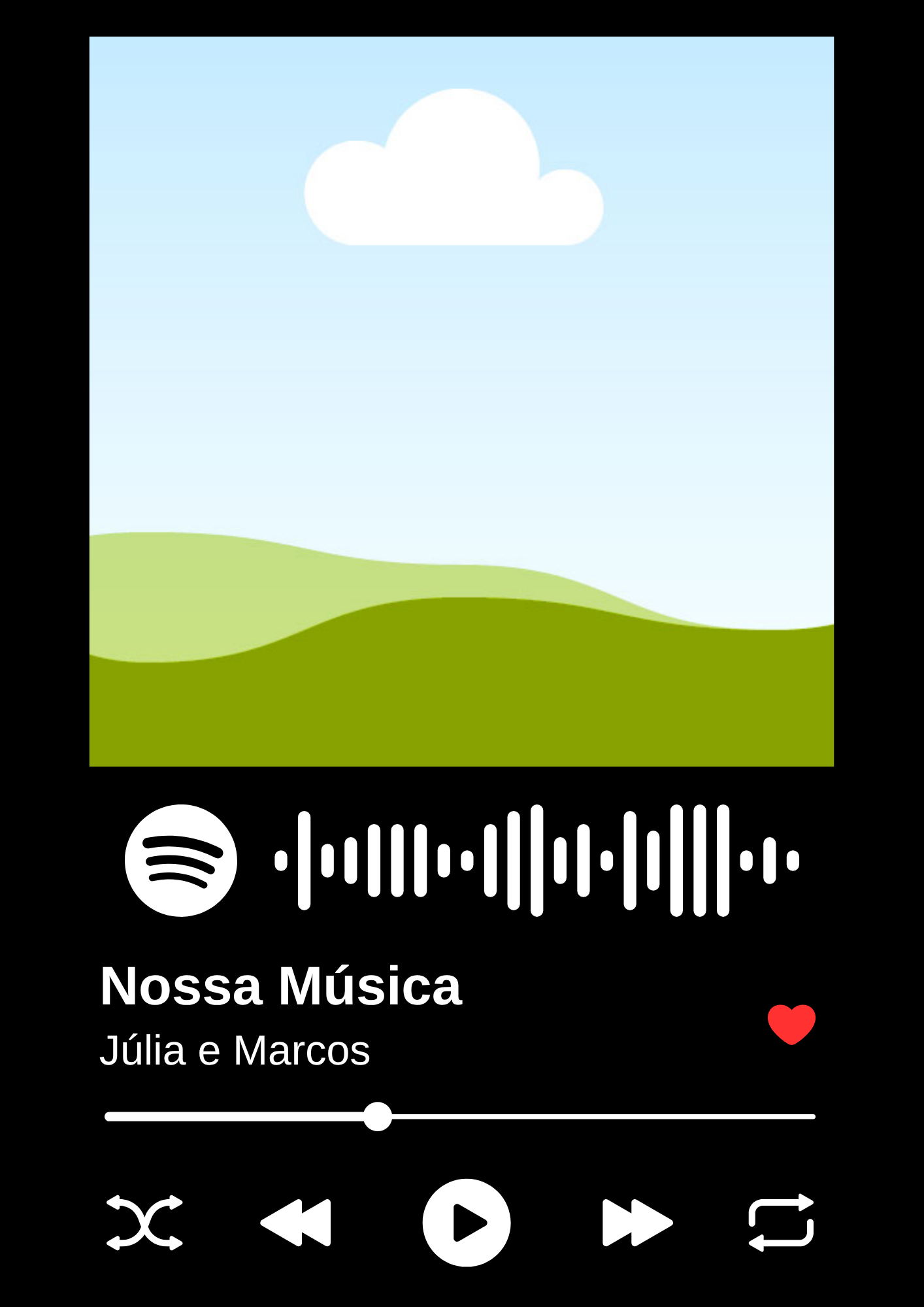 Quadro interativo Netflix e Spotify